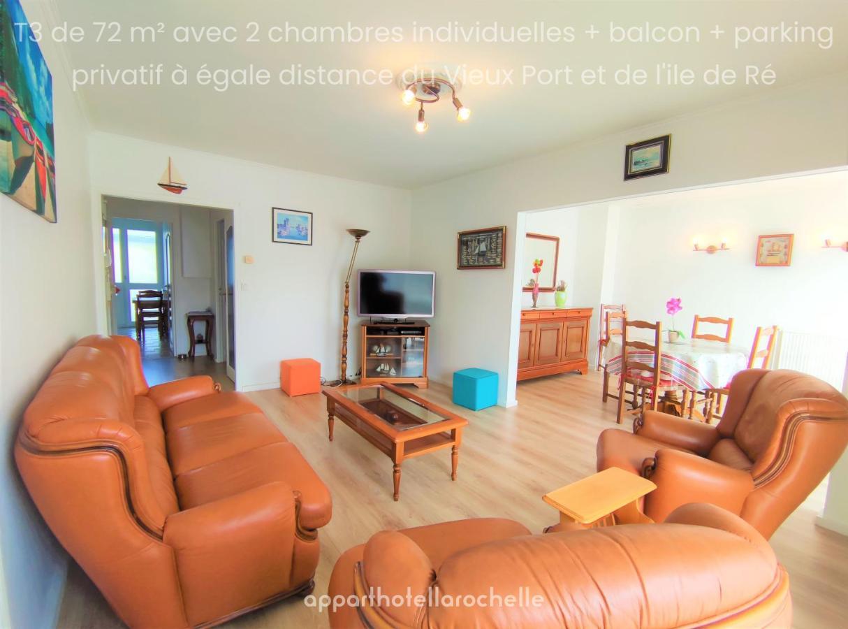 Appartement T3 Lumineux Et Tout Confort De 72 M2 Avec Parking Privatif ลาโรแชล ภายนอก รูปภาพ